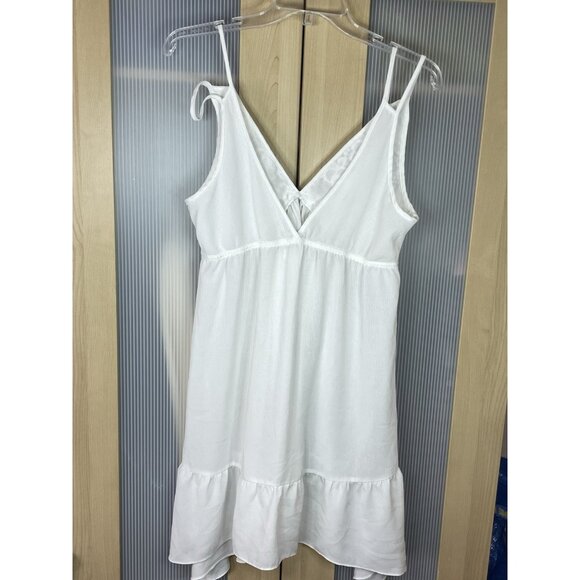 Linea Donatella Babydoll Lace Embroidered Nightgown Sz M Sexy Bridal White - Picture 5 of 5